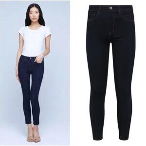 L’Agence Margot Skinny High Rise Ankle Jeans in Midnight Blue Size 29